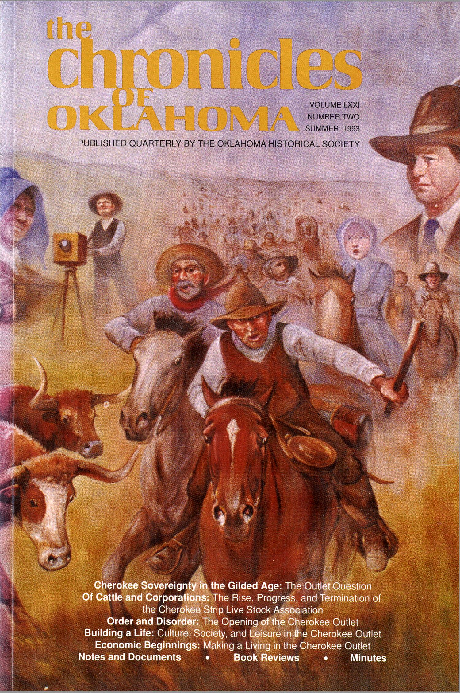 Chronicles of Oklahoma, Volume 71, Number 2, Summer 1993
                                                
                                                    Front Cover
                                                