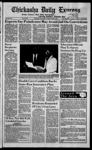 Primary view of object titled 'Chickasha Daily Express (Chickasha, Okla.), Vol. 99, No. 26, Ed. 1 Tuesday, April 10, 1990'.