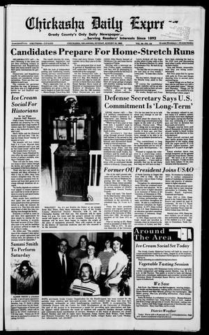 Primary view of object titled 'Chickasha Daily Express (Chickasha, Okla.), Vol. 99, No. 138, Ed. 1 Sunday, August 19, 1990'.