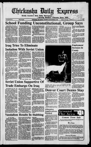 Chickasha Daily Express (Chickasha, Okla.), Vol. 99, No. 154, Ed. 1 Thursday, September 6, 1990