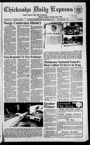 Chickasha Daily Express (Chickasha, Okla.), Vol. 99, No. 169, Ed. 1 Monday, September 24, 1990