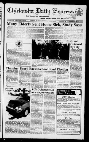 Primary view of object titled 'Chickasha Daily Express (Chickasha, Okla.), Vol. 99, No. 189, Ed. 1 Wednesday, October 17, 1990'.