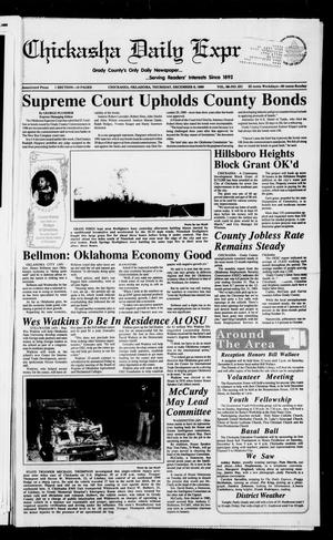 Primary view of object titled 'Chickasha Daily Express (Chickasha, Okla.), Vol. 99, No. 231, Ed. 1 Thursday, December 6, 1990'.