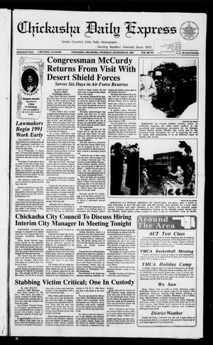Chickasha Daily Express (Chickasha, Okla.), Vol. 99, No. 242, Ed. 1 Thursday, December 20, 1990