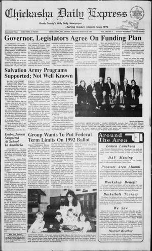Chickasha Daily Express (Chickasha, Okla.), Vol. 100, No. 7, Ed. 1 Tuesday, March 19, 1991