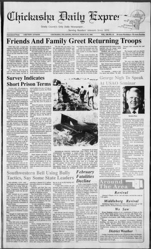 Chickasha Daily Express (Chickasha, Okla.), Vol. 100, No. 12, Ed. 1 Monday, March 25, 1991