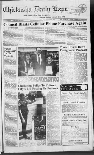 Chickasha Daily Express (Chickasha, Okla.), Vol. 100, No. 16, Ed. 1 Friday, March 29, 1991