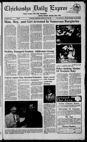 Primary view of object titled 'Chickasha Daily Express (Chickasha, Okla.), Vol. 100, No. 119, Ed. 1 Monday, July 29, 1991'.