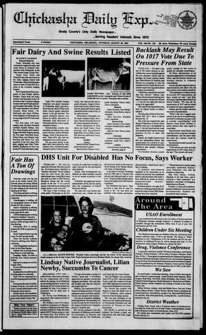Chickasha Daily Express (Chickasha, Okla.), Vol. 100, No. 146, Ed. 1 Thursday, August 29, 1991