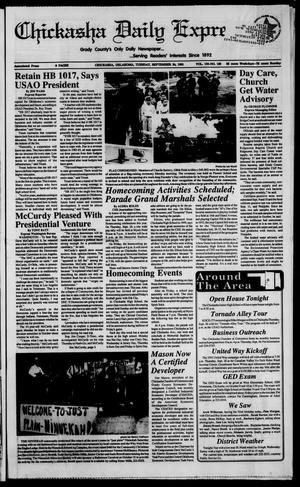 Chickasha Daily Express (Chickasha, Okla.), Vol. 100, No. 168, Ed. 1 Tuesday, September 24, 1991