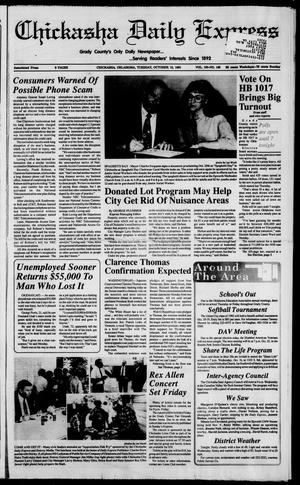 Chickasha Daily Express (Chickasha, Okla.), Vol. 100, No. 186, Ed. 1 Tuesday, October 15, 1991