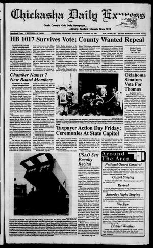 Chickasha Daily Express (Chickasha, Okla.), Vol. 100, No. 187, Ed. 1 Wednesday, October 16, 1991