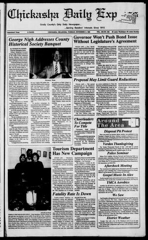 Chickasha Daily Express (Chickasha, Okla.), Vol. 100, No. 204, Ed. 1 Tuesday, November 5, 1991