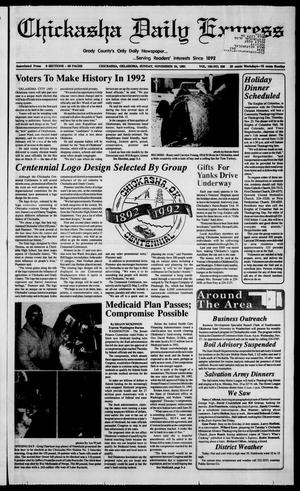 Chickasha Daily Express (Chickasha, Okla.), Vol. 100, No. 220, Ed. 1 Sunday, November 24, 1991
