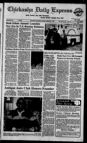 Chickasha Daily Express (Chickasha, Okla.), Vol. 100, No. 278, Ed. 1 Monday, February 3, 1992