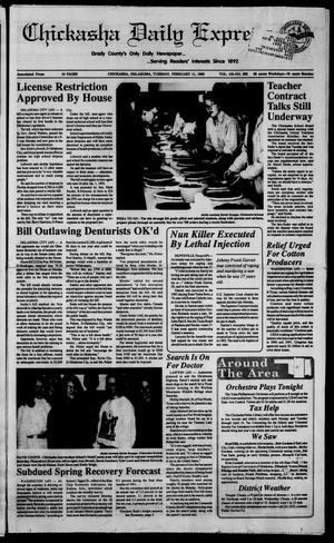 Chickasha Daily Express (Chickasha, Okla.), Vol. 100, No. 285, Ed. 1 Tuesday, February 11, 1992