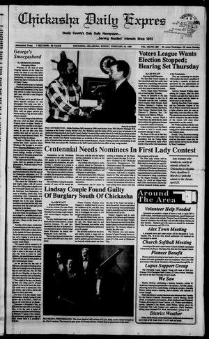 Chickasha Daily Express (Chickasha, Okla.), Vol. 100, No. 289, Ed. 1 Sunday, February 16, 1992