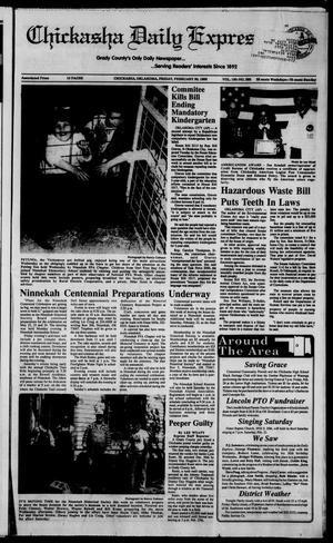 Chickasha Daily Express (Chickasha, Okla.), Vol. 100, No. 293, Ed. 1 Thursday, February 20, 1992