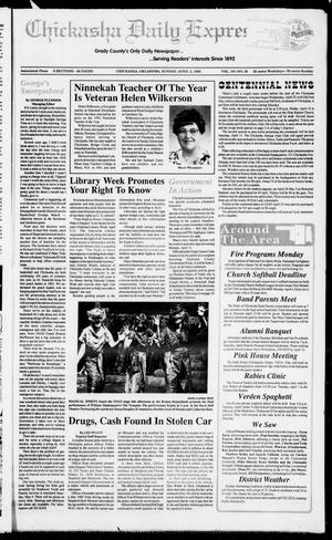 Chickasha Daily Express (Chickasha, Okla.), Vol. 101, No. 20, Ed. 1 Sunday, April 5, 1992