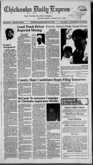 Primary view of object titled 'Chickasha Daily Express (Chickasha, Okla.), Vol. 101, No. 97, Ed. 1 Sunday, July 5, 1992'.