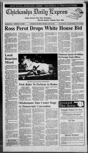 Chickasha Daily Express (Chickasha, Okla.), Vol. 101, No. 107, Ed. 1 Thursday, July 16, 1992