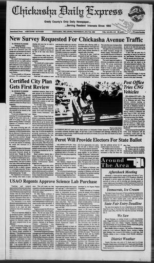 Chickasha Daily Express (Chickasha, Okla.), Vol. 101, No. 112, Ed. 1 Wednesday, July 22, 1992