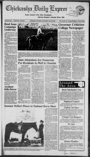 Chickasha Daily Express (Chickasha, Okla.), Vol. 101, No. 118, Ed. 1 Wednesday, July 29, 1992