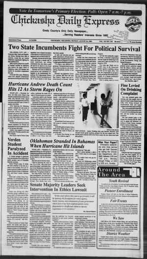 Chickasha Daily Express (Chickasha, Okla.), Vol. 101, No. 140, Ed. 1 Monday, August 24, 1992