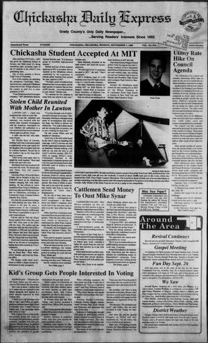 Chickasha Daily Express (Chickasha, Okla.), Vol. 101, No. [152], Ed. 1 Monday, September 7, 1992
