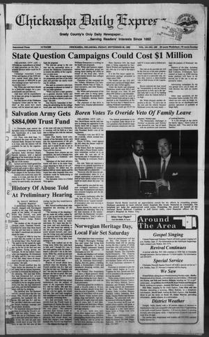 Chickasha Daily Express (Chickasha, Okla.), Vol. 101, No. 168, Ed. 1 Friday, September 25, 1992