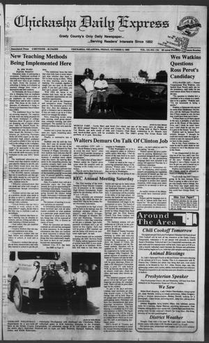 Chickasha Daily Express (Chickasha, Okla.), Vol. 101, No. 174, Ed. 1 Friday, October 2, 1992