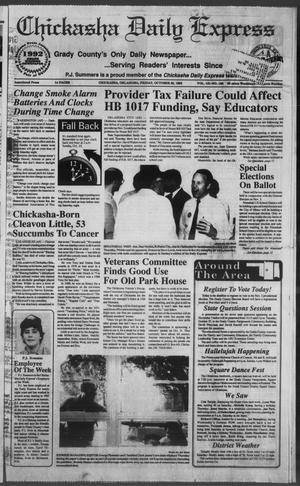 Chickasha Daily Express (Chickasha, Okla.), Vol. 101, No. 192, Ed. 1 Friday, October 23, 1992