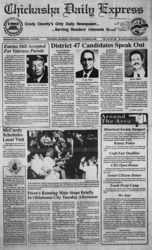 Chickasha Daily Express (Chickasha, Okla.), Vol. 101, No. 196, Ed. 1 Wednesday, October 28, 1992