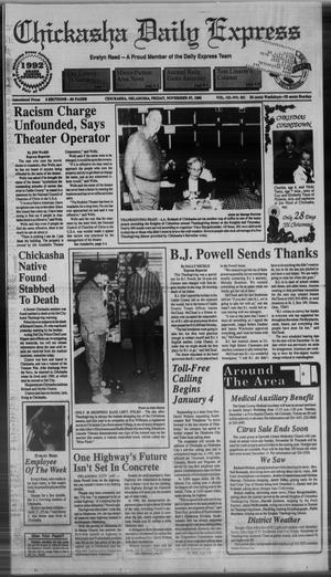 Chickasha Daily Express (Chickasha, Okla.), Vol. 101, No. 221, Ed. 1 Friday, November 27, 1992