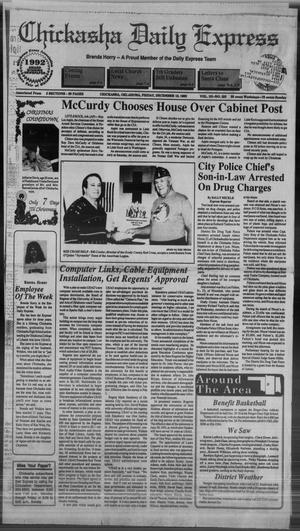 Chickasha Daily Express (Chickasha, Okla.), Vol. 101, No. 238, Ed. 1 Friday, December 18, 1992