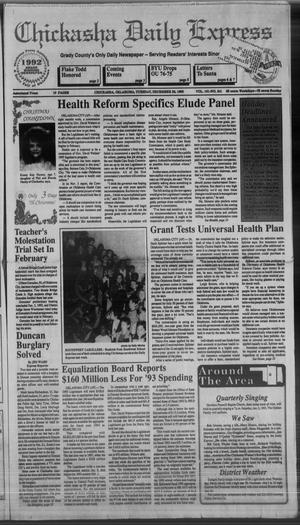 Chickasha Daily Express (Chickasha, Okla.), Vol. 101, No. 241, Ed. 1 Tuesday, December 22, 1992