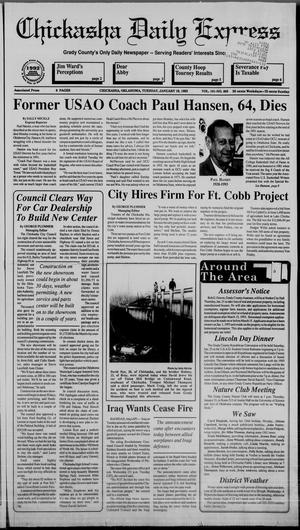 Chickasha Daily Express (Chickasha, Okla.), Vol. 101, No. 263, Ed. 1 Tuesday, January 19, 1993
