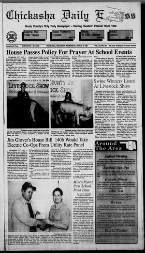 Chickasha Daily Express (Chickasha, Okla.), Vol. 101, No. 301, Ed. 1 Wednesday, March 3, 1993