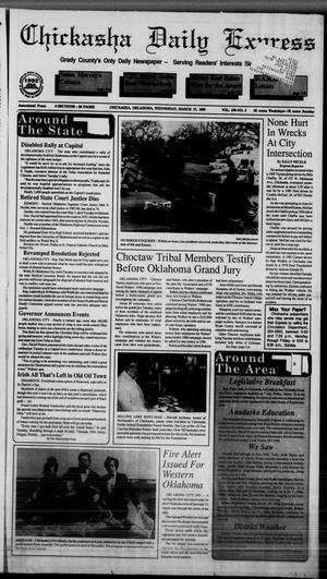 Chickasha Daily Express (Chickasha, Okla.), Vol. 102, No. 5, Ed. 1 Wednesday, March 17, 1993