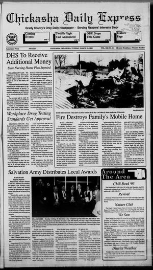 Chickasha Daily Express (Chickasha, Okla.), Vol. 102, No. 10, Ed. 1 Tuesday, March 23, 1993