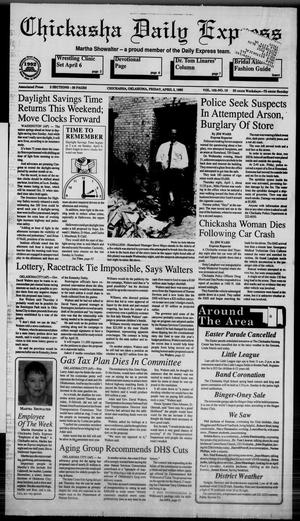 Chickasha Daily Express (Chickasha, Okla.), Vol. 102, No. 19, Ed. 1 Friday, April 2, 1993