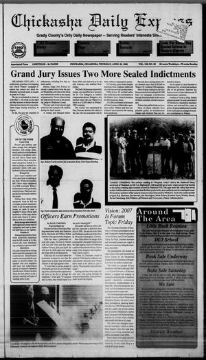 Primary view of object titled 'Chickasha Daily Express (Chickasha, Okla.), Vol. 102, No. 36, Ed. 1 Thursday, April 22, 1993'.