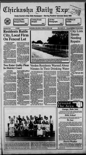 Primary view of object titled 'Chickasha Daily Express (Chickasha, Okla.), Vol. 102, No. 76, Ed. 1 Tuesday, June 8, 1993'.