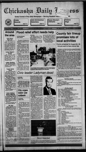 Primary view of object titled 'Chickasha Daily Express (Chickasha, Okla.), Vol. 102, No. 137, Ed. 1 Wednesday, August 18, 1993'.