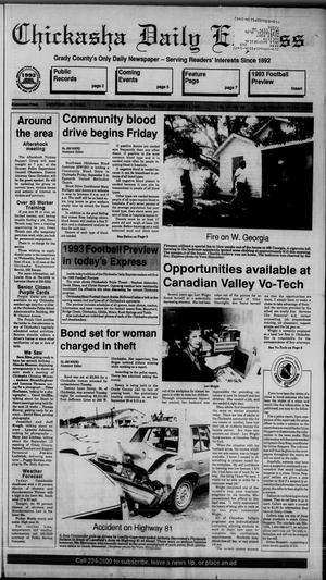 Chickasha Daily Express (Chickasha, Okla.), Vol. 102, No. 150, Ed. 1 Thursday, September 2, 1993