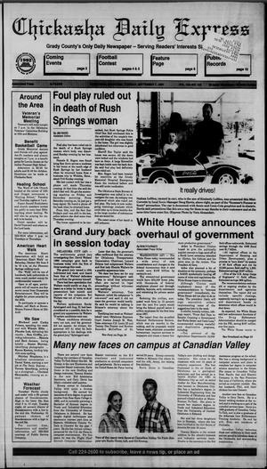 Chickasha Daily Express (Chickasha, Okla.), Vol. 102, No. 154, Ed. 1 Tuesday, September 7, 1993