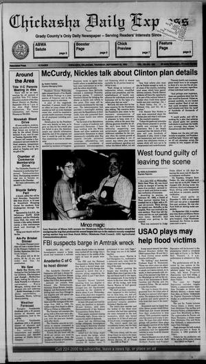 Chickasha Daily Express (Chickasha, Okla.), Vol. 102, No. 168, Ed. 1 Thursday, September 23, 1993