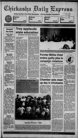 Chickasha Daily Express (Chickasha, Okla.), Vol. 102, No. 190, Ed. 1 Wednesday, October 20, 1993