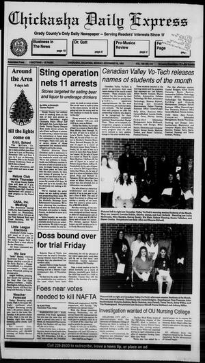 Chickasha Daily Express (Chickasha, Okla.), Vol. 102, No. 212, Ed. 1 Monday, November 15, 1993