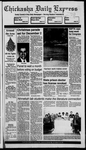 Chickasha Daily Express (Chickasha, Okla.), Vol. 102, No. 217, Ed. 1 Sunday, November 21, 1993